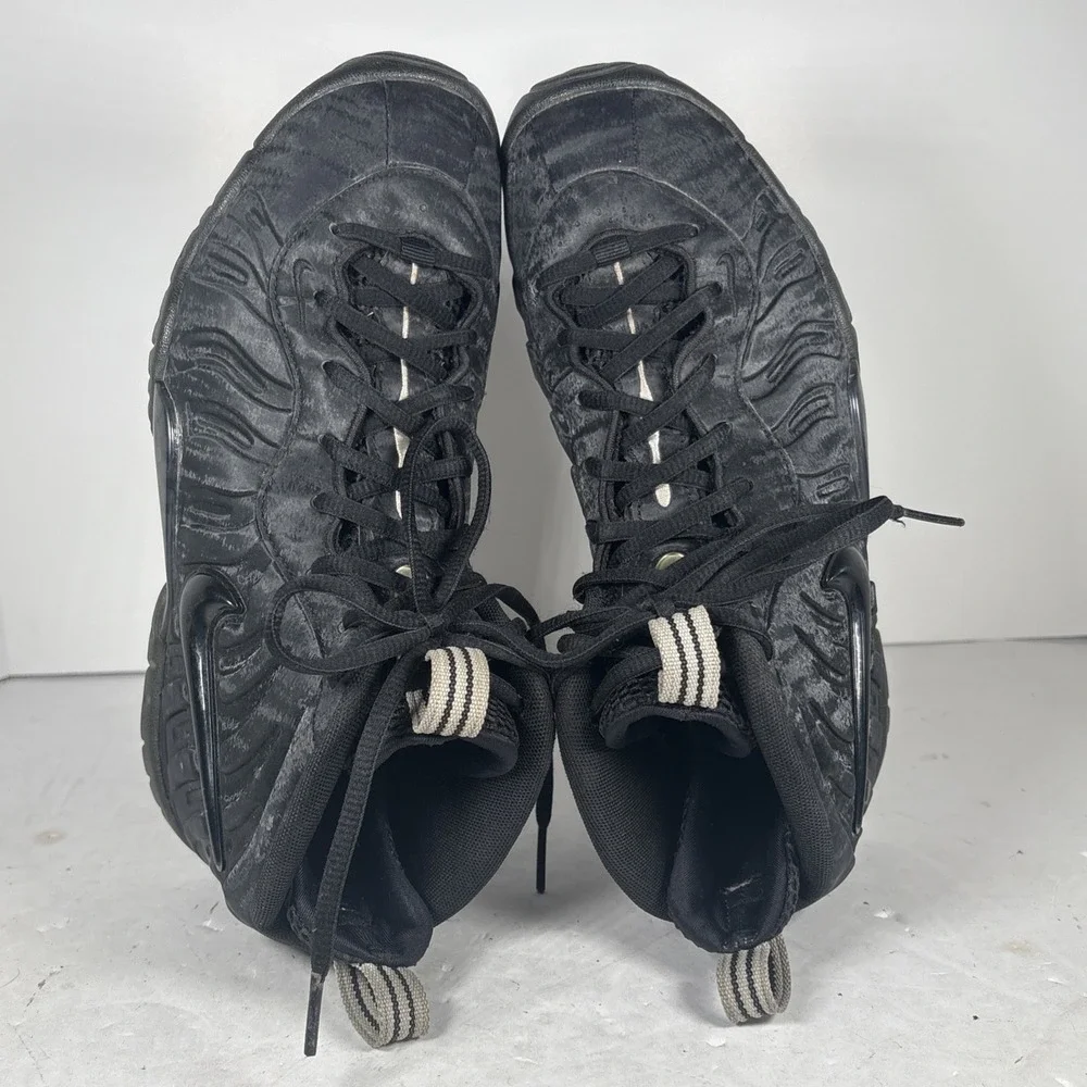 Size 6.5 Y Nike Little Posite Pro Black Cat GS Sneakers 644792-014